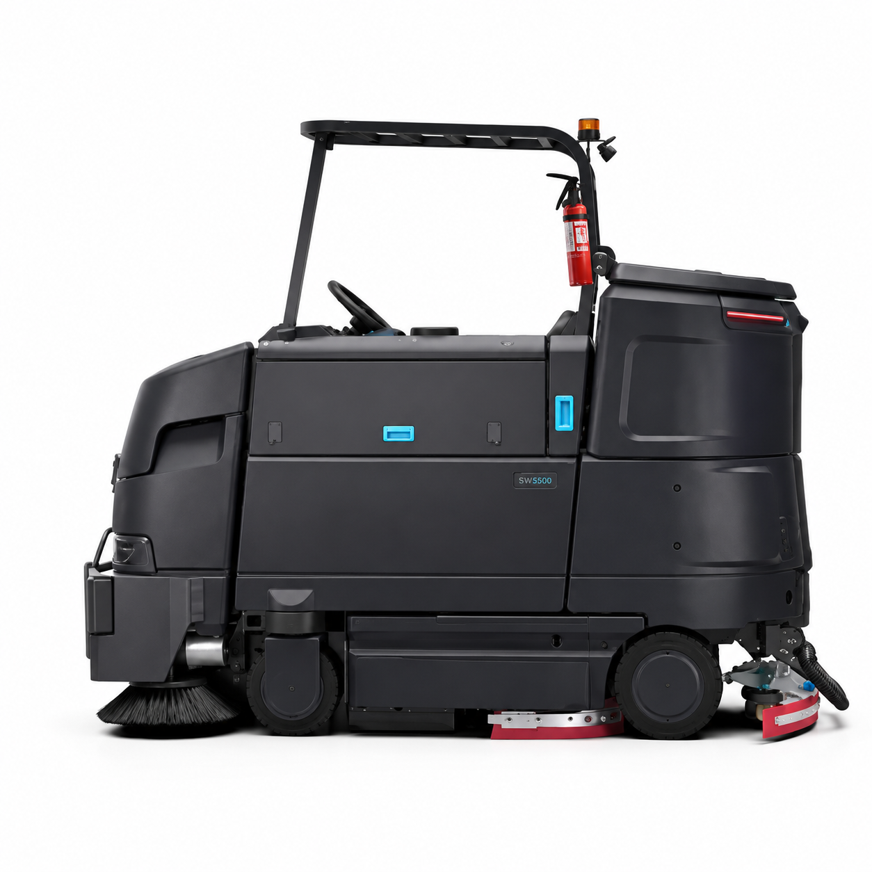Barredora restregadora CS7500 con capacidad de 216 litros