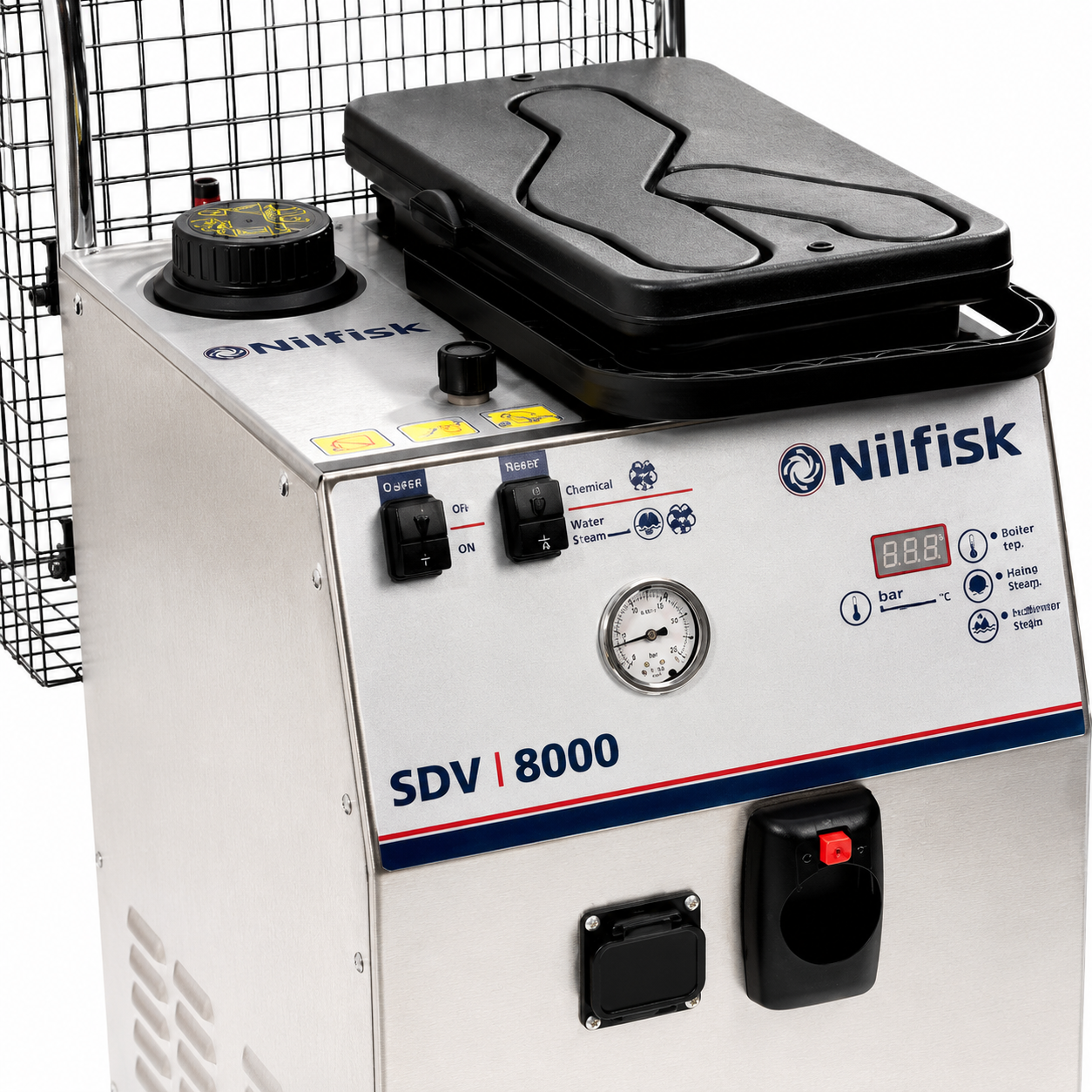 Nilfisk SDV8000 con vapor y aspiración integrada Nilfisk SDV8000 con vapor y aspiración integrada