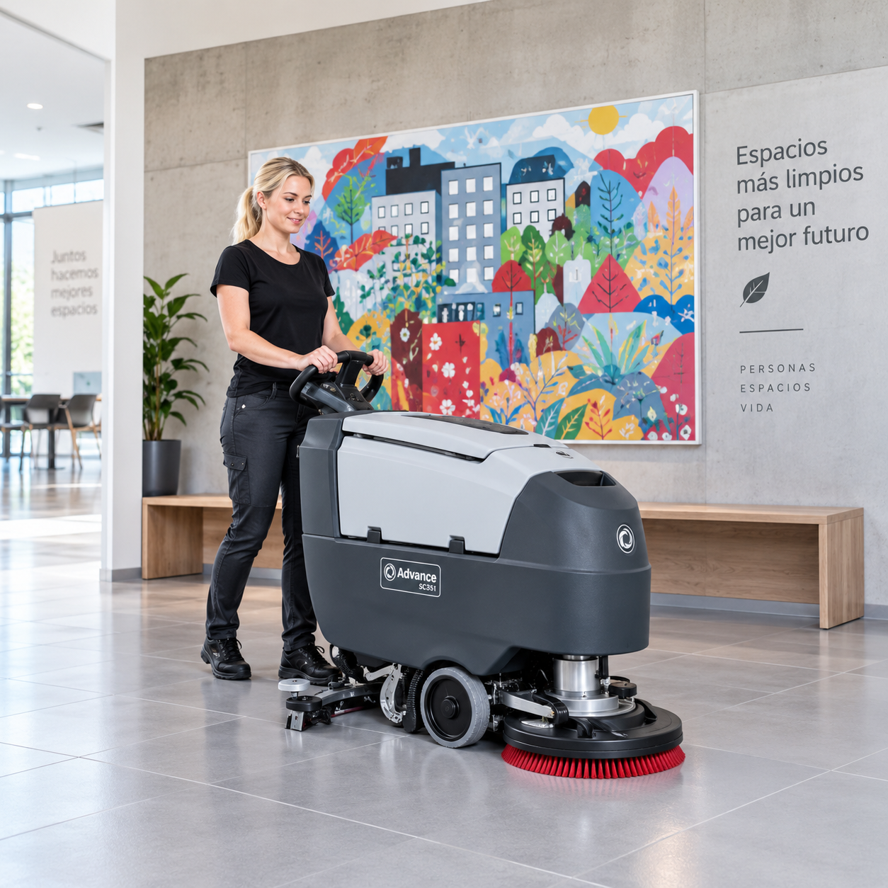 Restregadora Nilfisk SC401 con tanques de 30 litros Restregadora Nilfisk SC401 con tanques de 30 litros