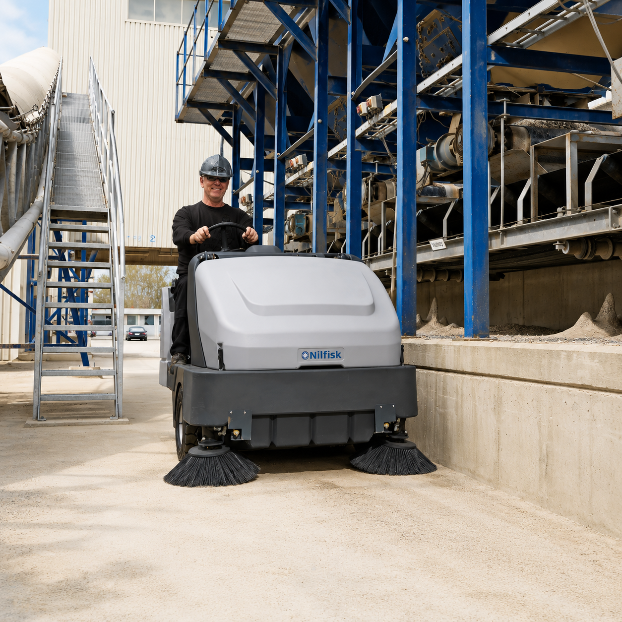 Barredora a Gas LP Nilfisk SR1601 con motor de 31 HP