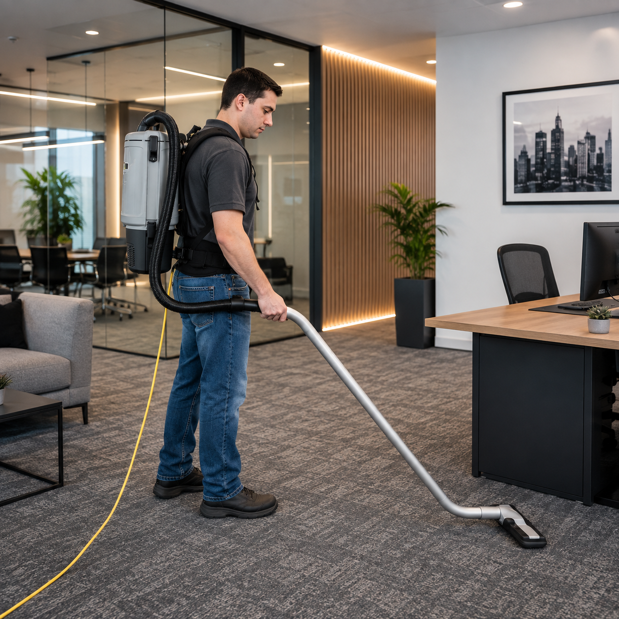 Equipo de limpieza Nilfisk Adgility 10XP para hoteles y oficinas
