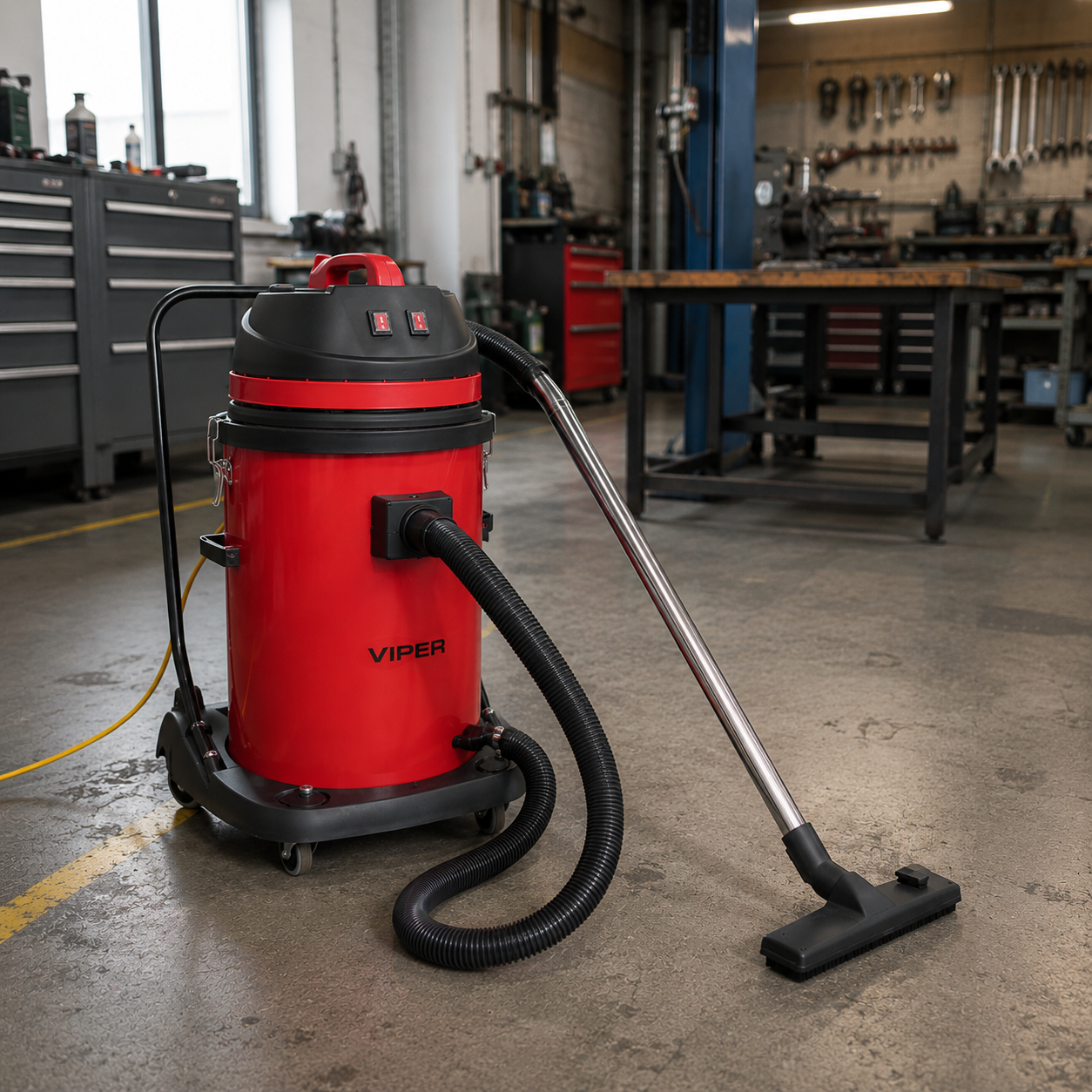 Aspiradora Viper LSU275 con dos motores para limpieza industrial