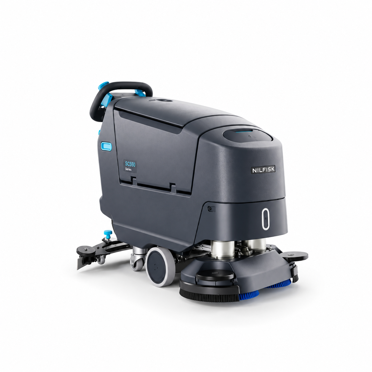Nilfisk SC550 D 24 Li-Ion restregadora hombre caminando