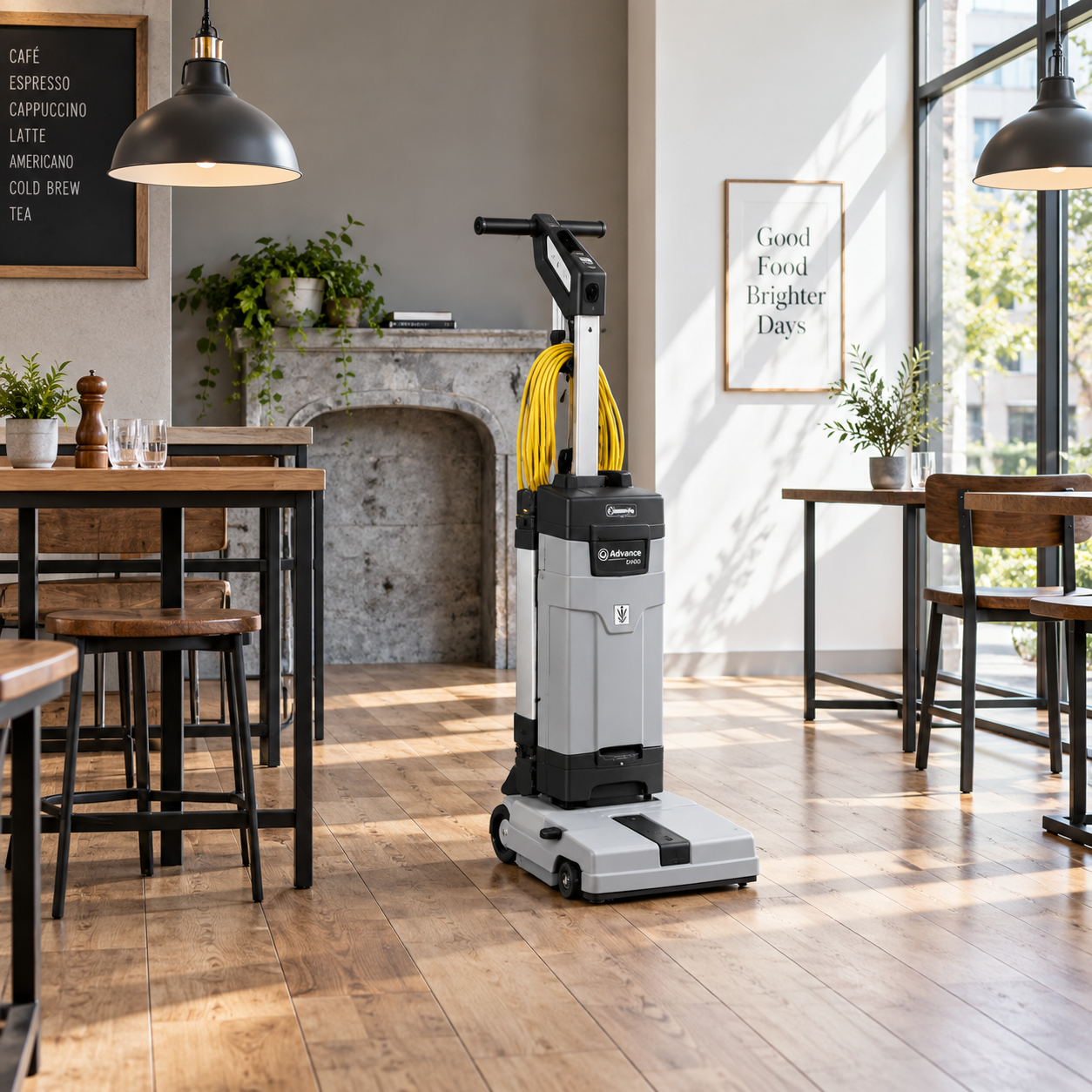 Restregadora compacta Nilfisk SC100 para comercios