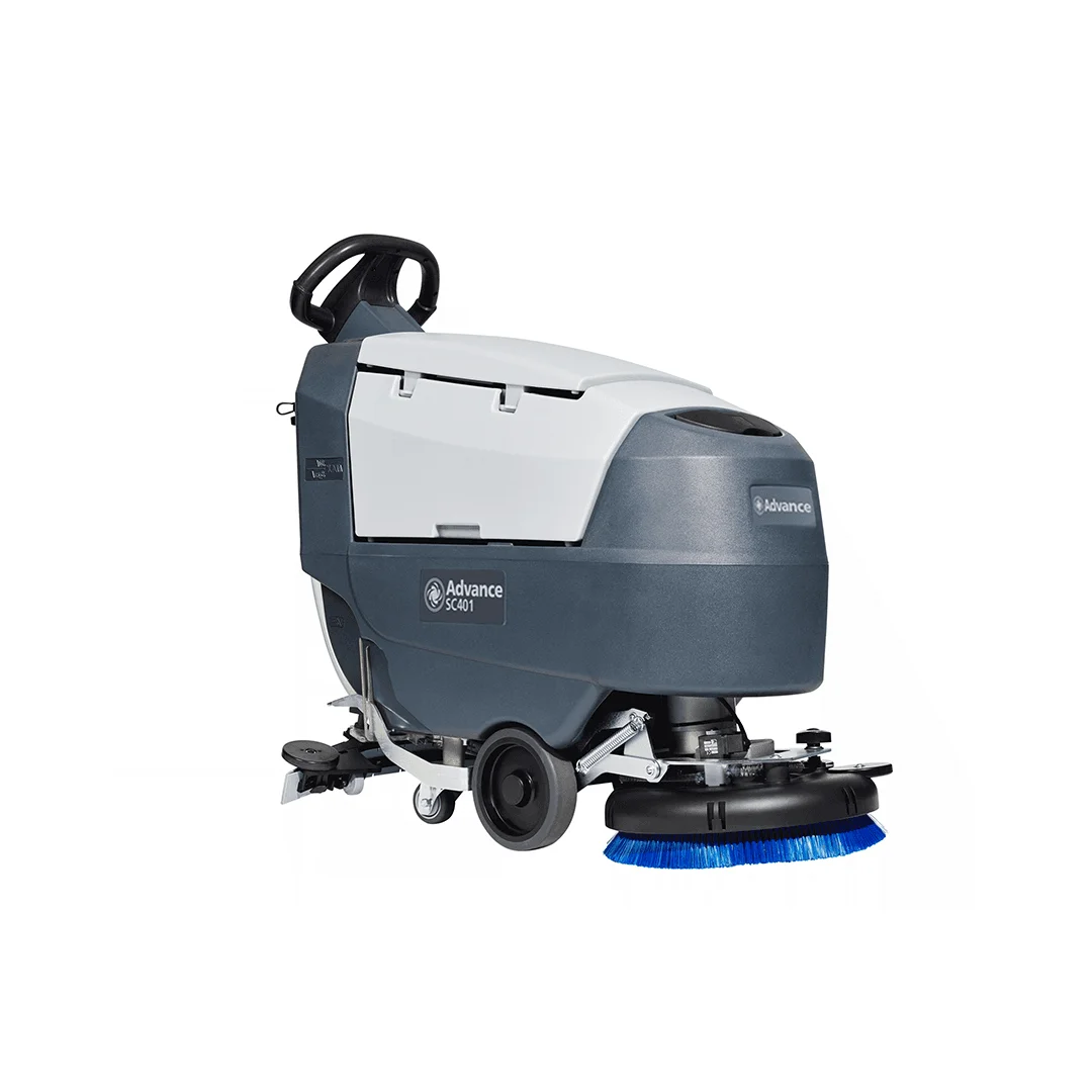 SC4017BW105OBCPB - Restregadora compacta de 17 pulgadas de lavado. Con Tanques de 30L cada uno. Baterías húmedas y cargador a bordo. Cepillo de polipropileno